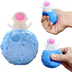 Spooky Halloween Stress Balls (1-Pack) Skull Squishy Squeeze Ball Toys, Halloween Toys, Stretchy Skull Stress Relief Balls, Squishy Demon Bats Pop It Ball Fidget Toy for Kids and Adults.