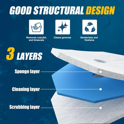 50PC Toilet Wand Refills for Hygienic Toilet Cleaning
