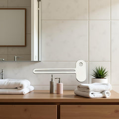 Silver Semicircular Metal Manual Toothpaste Squeezer Stainless Steel Dispenser Tube Squeezer Hand Cream Tube for Key Set Practi Toothpaste Squeezer Dispenser Daily Living Tube Squeezing Aids