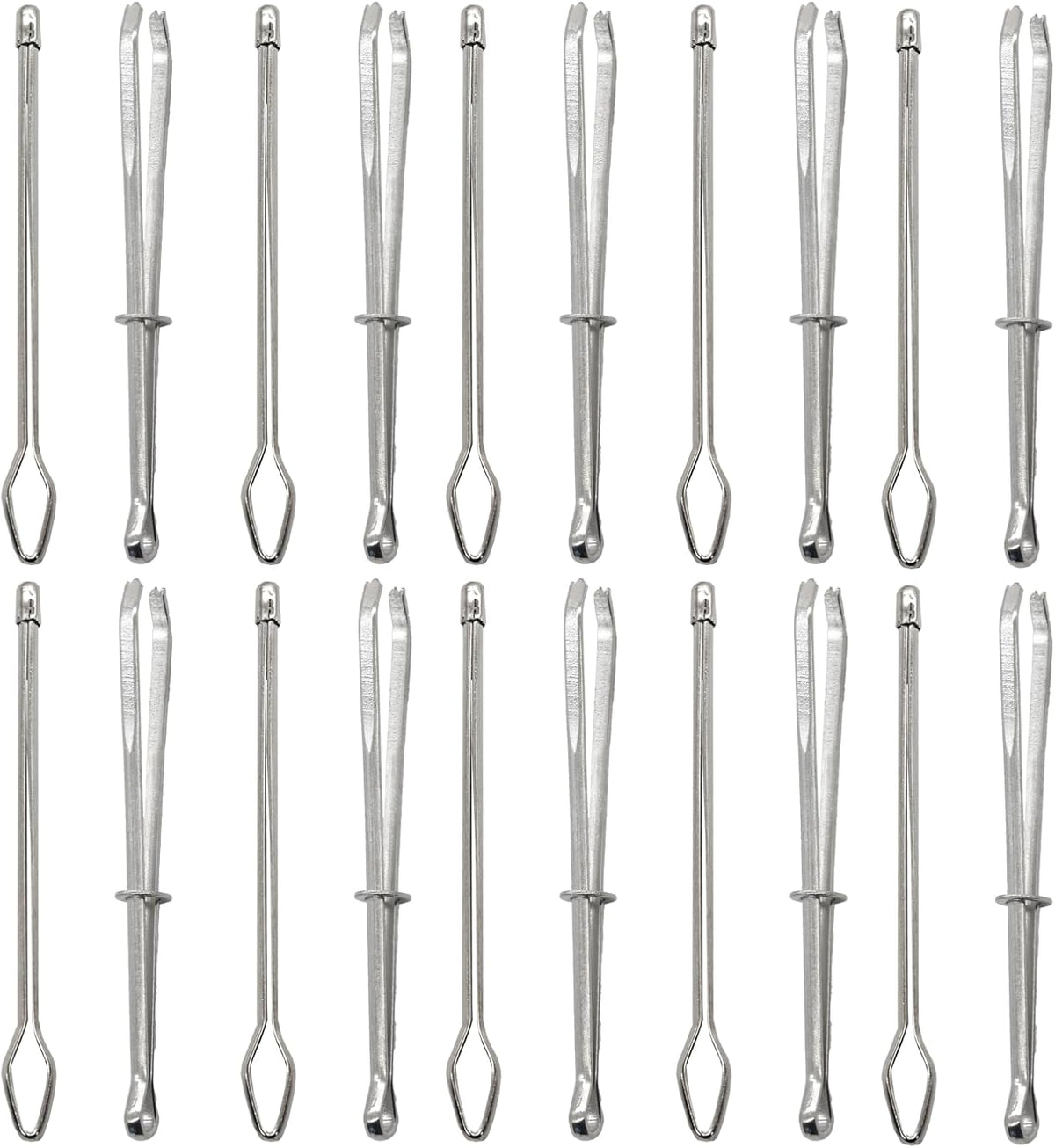 20Pcs Bodkin Drawstring Threader,Needle Elastic Threader,Sewing Tools,Bodkin Sewing Tool,Self-Locking Tweezer Clip Easy Insert into for Sweatpants,Hoodie,Swim Trunk,Elastic Sewing Accessories Diy Tool