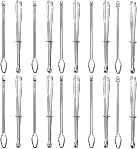 20Pcs Bodkin Drawstring Threader,Needle Elastic Threader,Sewing Tools,Bodkin Sewing Tool,Self-Locking Tweezer Clip Easy Insert into for Sweatpants,Hoodie,Swim Trunk,Elastic Sewing Accessories Diy Tool