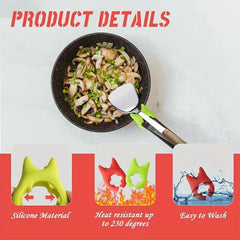 Ckzpdo（6 Pack) Silicone Cutlery Rack, Stovetop Silicone Spoon Rack, Non-Slip Spoon Rack Stovetop Storage Rack, Steam Releaser, Heat-Resistant Kitchen Utensil