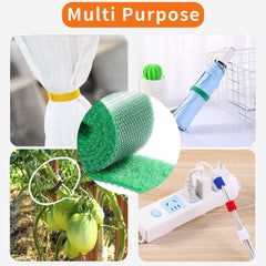 IFNOW 32FT Reusable Fastening Tape Cable Ties Double-Sided Hook-and-Loop Cable Management Tape Strength and Durability 0.4''/Width (Green, 0.4''/32FT,1PCS)