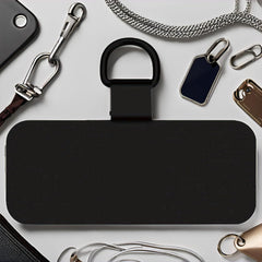 Black Phone Tether Patch Cell Phone Lanyard Patch Strap Parts Replacement Tether Tab Patches For Phone, Safety Connect Piece, Metal, Fits All Smartphones Lanyards and Wrist Straps Accessories