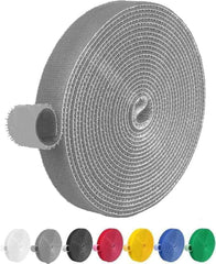 IFNOW 32FT Reusable Fastening Tape Cable Ties Double-Sided Hook-and-Loop Cable Management Tape Strength and Durability 0.4''/Width (Green, 0.4''/32FT,1PCS)