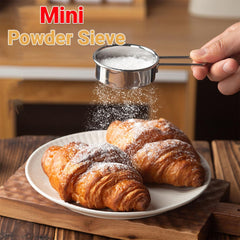 Flour Sifter for Baking,Stainless Steel Powdered Sugar Shaker Duster for Rapid Screening Of Flour,Apricot Flour,Sugar Powder,Powder With Other Ingredients