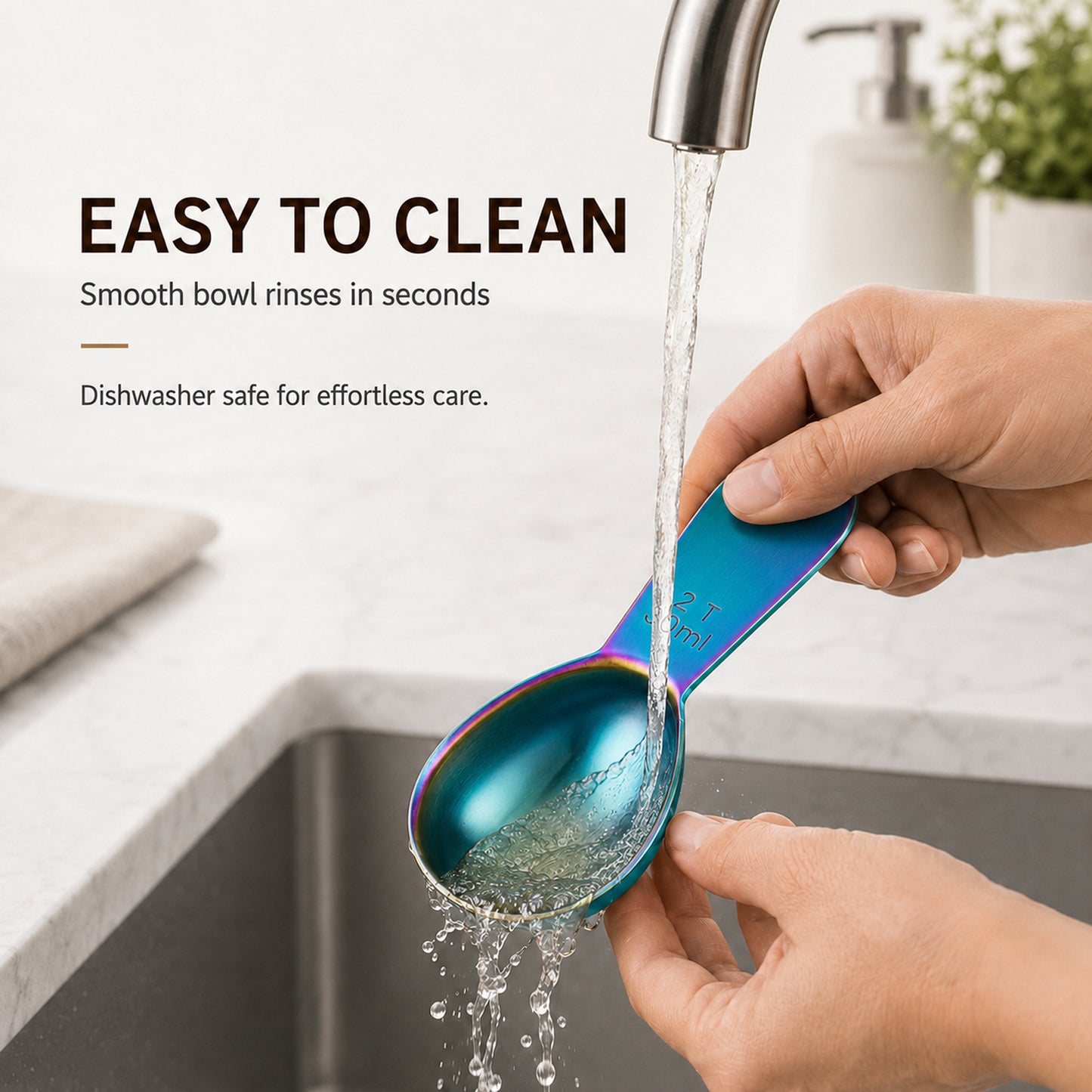 1 Pcs Coffee Scoop, Premium 2 Tablespoon Coffee Spoon for Ground Coffee and Tea, Ergonomic Handle