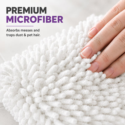 4 Pack Steam Mop Replacement Pads, Washable Microfiber Mop Pads for S3501 S3601 S3550 S3901