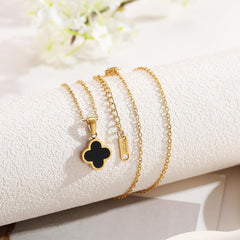 Clover Necklace for Women 18K Gold Plated Four Leaf Clover Pendant Necklaces Lucky Jewelry Gifts for Women