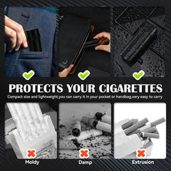 Small Cigarette Case 2 in 1, Cigarette Container Lighter Case, Smoking Accessories, Cigarette Storage Portable Box