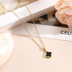 Clover Necklace for Women 18K Gold Plated Four Leaf Clover Pendant Necklaces Lucky Jewelry Gifts for Women