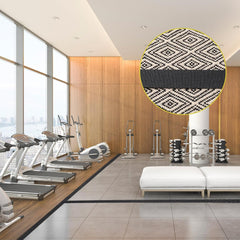 Floor Tape for Classroom,Nylon Carpet Marker Strips,24.6 Feet Carpet Spots for Classroom,Teachers, Office, Social Distance, Carpet Marker Strips 1In Width Black