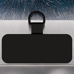 Black Phone Tether Patch Cell Phone Lanyard Patch Strap Parts Replacement Tether Tab Patches For Phone, Safety Connect Piece, Metal, Fits All Smartphones Lanyards and Wrist Straps Accessories