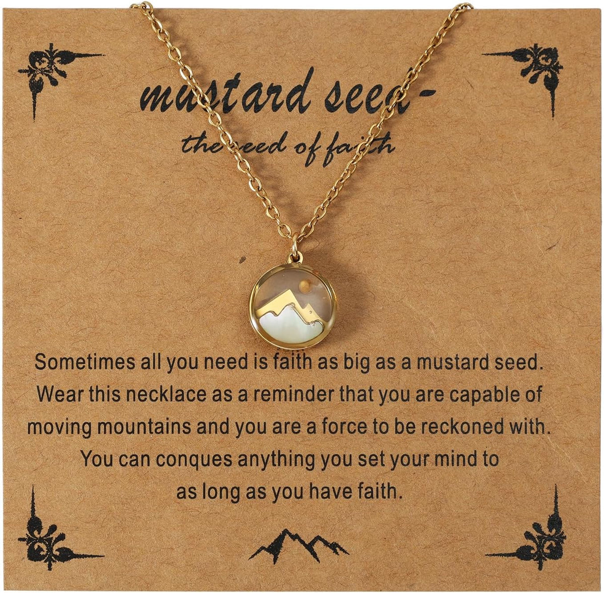 Mikovivi Faith Necklace for Women, Religious Christian Jewelry Gift for Mom Friends Grandma