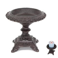 Candle Stand Metal Candle Holder with Tall Legs, Decorative Pedestal Candle Holder for  Scented Candle Display Bowl, Rustic Home Decor Gift,Send Goods from Local Warehouse