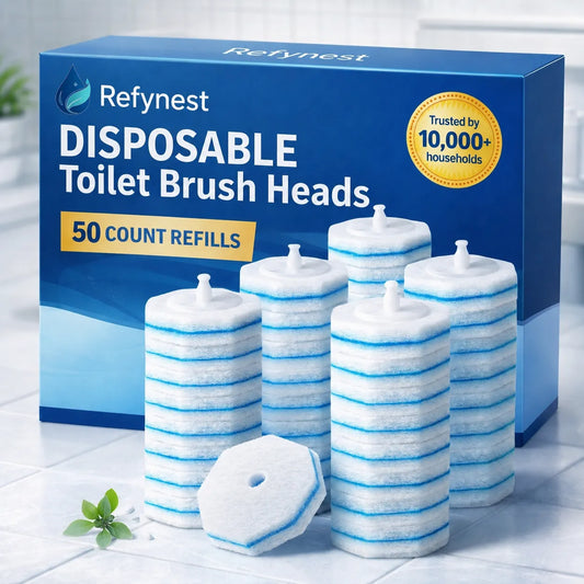 50PC Toilet Wand Refills for Hygienic Toilet Cleaning