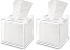 Clear Tissue Box Holder, Clear Tissue Box, Acrylic Napkin Holder for Bathroom Kitchen Bedroom Office Hotel - Send Goods from Local Warehouse
