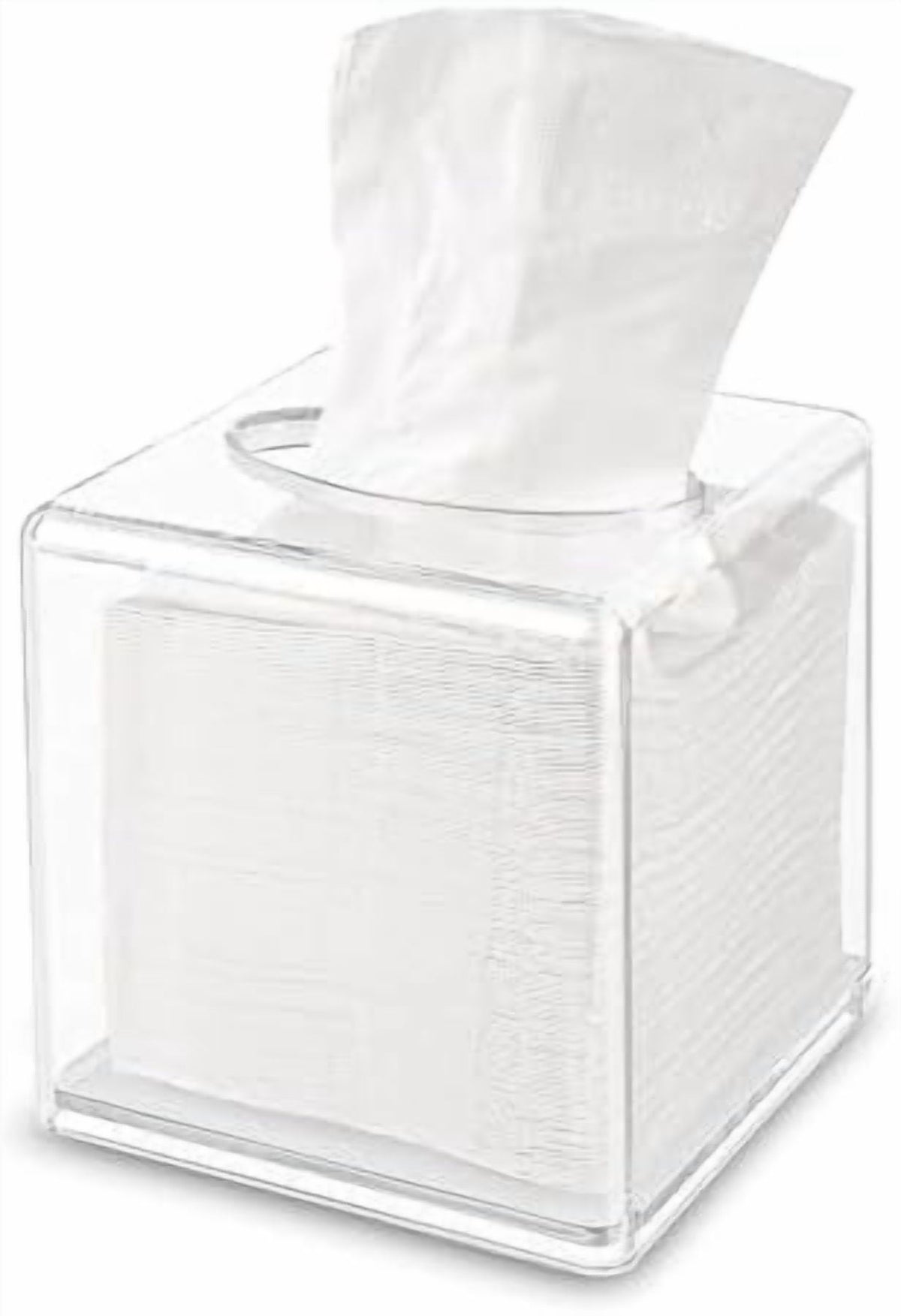 Clear Tissue Box Holder, Clear Tissue Box, Acrylic Napkin Holder for Bathroom Kitchen Bedroom Office Hotel - Send Goods from Local Warehouse