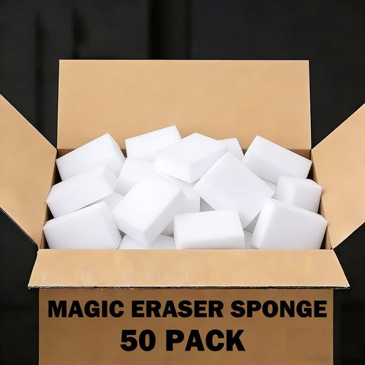 Extra Strong Magic Sponge Eraser,50 Pack Multi-Functional Melamine Sponge for Furniture,Bathroom,Bathtub, Sink,Floor, Baseboard, Wall Cleaner