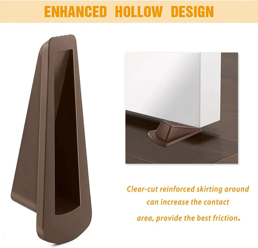 Premium Custom Rubber Door Stoppers Heavy Duty Anti-Slip Non-Scratching Wedge for Kitchen Bathroom Magnetic Bottom Doorstop Tile