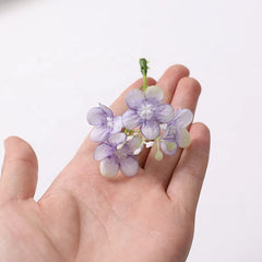 KEWEI 973 Wholesale Price Artificial Mini Hydrangea Silk Flower Wedding DIY Small Hydrangea Decoration
