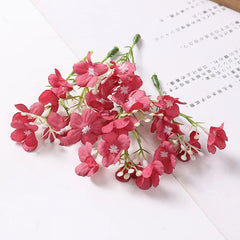 KEWEI 973 Wholesale Price Artificial Mini Hydrangea Silk Flower Wedding DIY Small Hydrangea Decoration