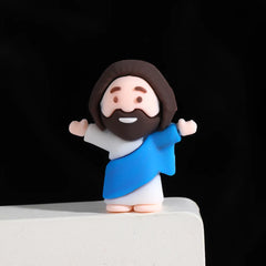 Jesus Catholic Religious Statue Set Plastic Crafts for Home Decoration for Christmas Easter Holiday