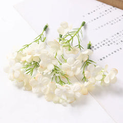 KEWEI 973 Wholesale Price Artificial Mini Hydrangea Silk Flower Wedding DIY Small Hydrangea Decoration