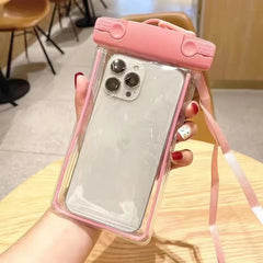 Universal 7.5 Inches Big Size Crossbody PVC Waterproof Pouch Bag for Mobile Phones