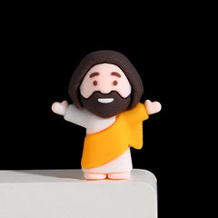 Jesus Catholic Religious Statue Set Plastic Crafts for Home Decoration for Christmas Easter Holiday