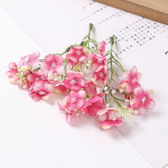 KEWEI 973 Wholesale Price Artificial Mini Hydrangea Silk Flower Wedding DIY Small Hydrangea Decoration