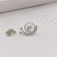 BOYI Minimally Designed cat Eye Stone Anti Glare Needle Buckle Pin for Both Men and Women Accessories