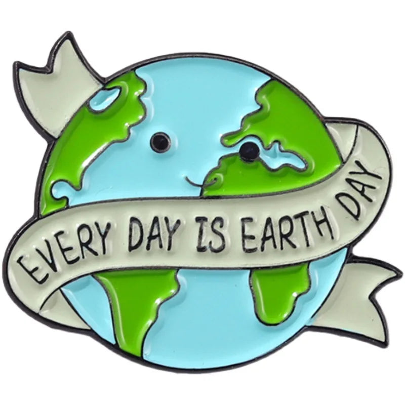 Custom Horror Earth Pin Cast Brooch Home Decoration Travel Prayer Graduation Easter Halloween Christmas National Day Advertising