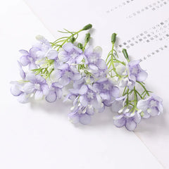 KEWEI 973 Wholesale Price Artificial Mini Hydrangea Silk Flower Wedding DIY Small Hydrangea Decoration