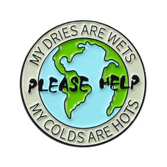 Custom Horror Earth Pin Cast Brooch Home Decoration Travel Prayer Graduation Easter Halloween Christmas National Day Advertising