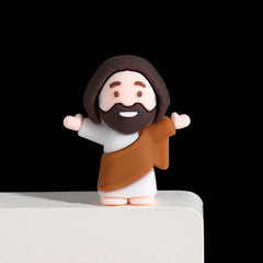 Jesus Catholic Religious Statue Set Plastic Crafts for Home Decoration for Christmas Easter Holiday