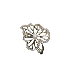 Fashion cross-border brooch, high-end female anti-light pin buckle, alloy rhinestone brooch, high-end niche jewelry wholesale