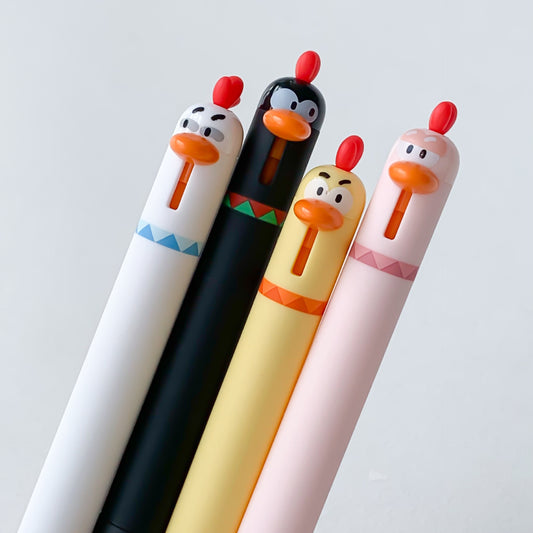 Dongmi 2503 cute pet chick cute press neutral pen fun decompression ST quick drying office brush question signature black pen