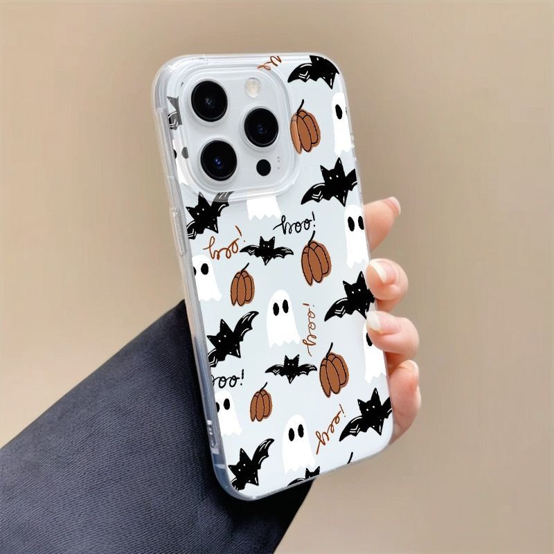 Pumpkin Bat for Apple 17PROMAX mobile phone case iPhone16PLUS funny 15 new 14 hard case 13
