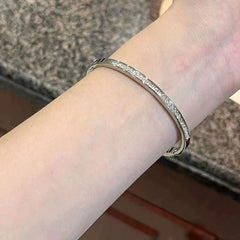 Cross-border popular new product four-petaled flower zircon flower bracelet light luxury high-end temperament bracelet adjustable women's bracelet