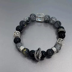 [Xuanmo Candle Dragon] Fuyuan Bracelet New Chinese Panlong Glazed Beaded Handmade Original Male and Female Couples Bracelet Tide