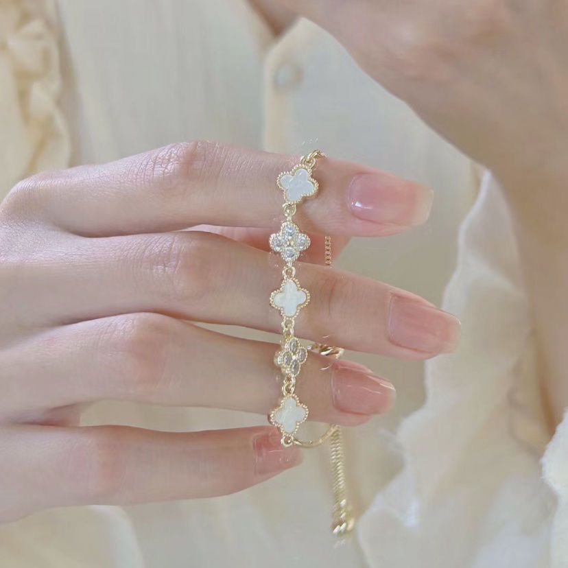 Clover Bracelet Bracelets women trendy plated four