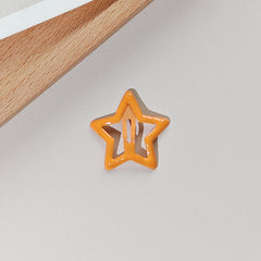 Dripping oil star hairpin, cute hairpin, bangs clip, dopamine hairpin, small clip, headgear, color hair accessories wholesale