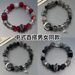 [Xuanmo Candle Dragon] Fuyuan Bracelet New Chinese Panlong Glazed Beaded Handmade Original Male and Female Couples Bracelet Tide