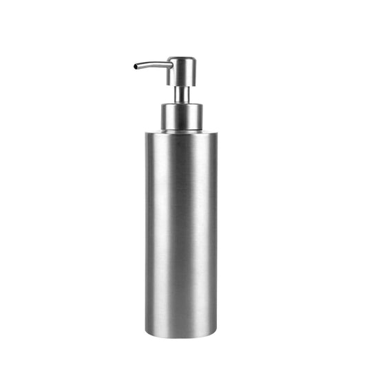 Soap dispenser, 12oz Stainless Steeel Refillable, Rustproof & Leakproof, Brushed Metal Lotion/Shampoo Bottle for Kitchen & Bathroom , Send Goods from Local Warehouse