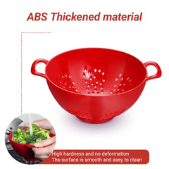 4pcs Small Colander Set, 7.5in Drain Basket, BPA-Free Plastic Food Strainer with Double Handles for Fruits, Vegetables, Pasta - Send Goods from Local Warehouse