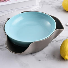 Double Dish Pistachio Bowl, Snack Serving Bowl, Double Dish Nut Bowl, Pistachio With Shell Storage, Perfect for Fruit, Nuts, Candy, and Snacks, Send Goods from Local Warehouse