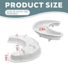 Silicone Molds For Baking, Cake Molds, Pie Flan Tart Baking Pan, Silicone Baking Tray For Brownie, Diy, Anniversary, Birthday, Moon Mould (Moon) - Send Goods from Local Warehouse