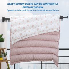 CLIPORE Retractable Clothesline Indoor, Foldable Wall Mounted Clothes Drying Rack, Space-Saving Laundry Rack for Bathroom and Balcony, Send Goods from Local Warehouse