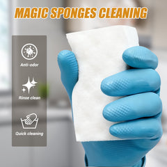 Extra Strong Magic Sponge Eraser, 100 Pack Multi-Functional Melamine Sponge for Furniture,Bathroom,Bathtub, Sink,Floor, Baseboard, Wall Cleaner